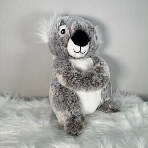 Multipet Koala Dog Toy Large 14 Inch Plush Gray Soft Pet Play